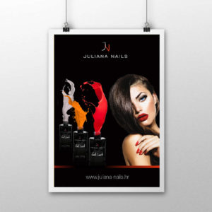 DIVA Design - Juliana Nails poster, plakat, visual identity, branding